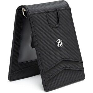 Minimalist Slim Wallet For Men - Credit Card Holder -(Carbon Fiber, Billfold)